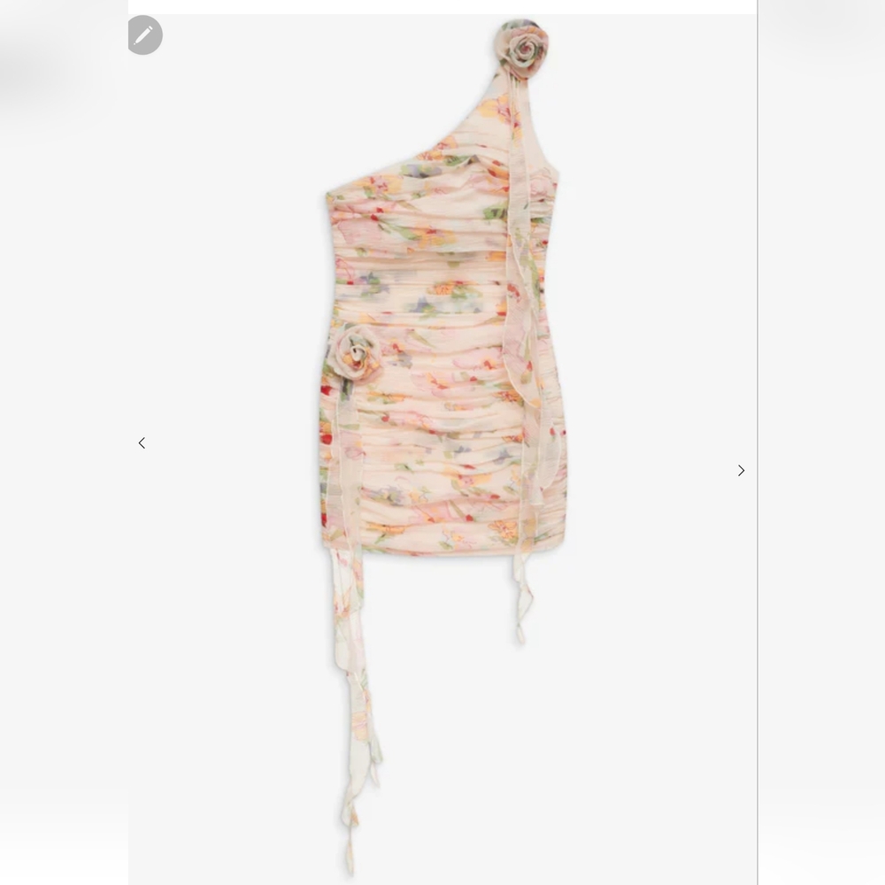 🍋For Love and Lemons Abby One Shoulder Mini Dress - Picture 13 of 16
